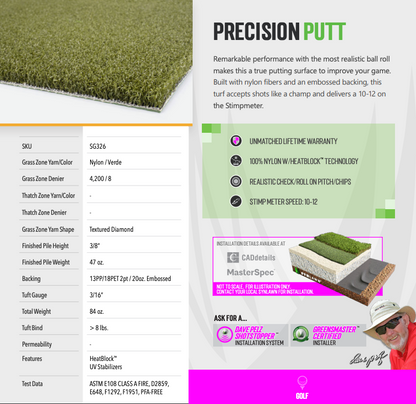 SYNLawn Precision Putt - New - 15' x 6'