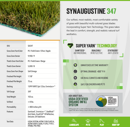 SYNAugustine 347 - New - Up to 15'