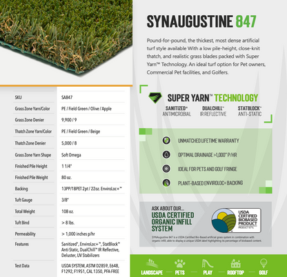 SYNAugustine 847 - New - 15' x 11'