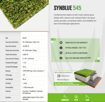 SYNBlue 545 - 9'9" x 7'6" Remnant