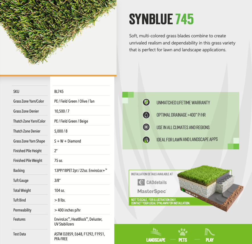 SYNBlue 745 - New 15' x 24'
