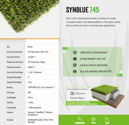 SYNBlue 745 - 6'4" x 14'2" Remnant