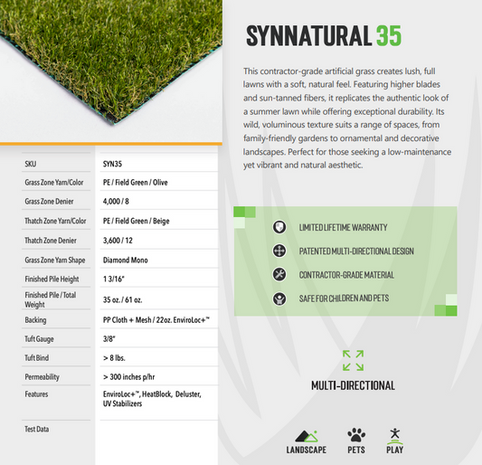 SYNNatural 35 - 9'10" x 13' Remnant